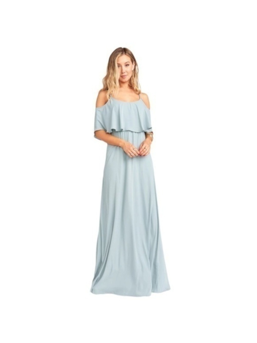 XS Show Me Your MuMu Caitlin Ruffle Maxi Dress - Picture 2 of 15